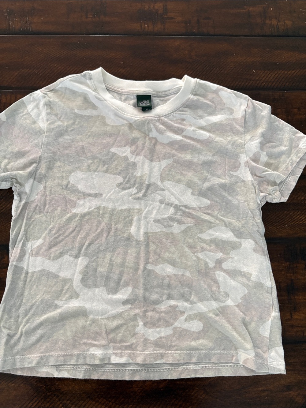 wild fable White Camo Short Sleeve Tee - Subtle Print